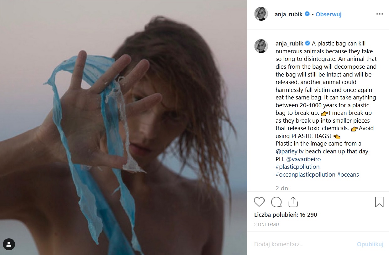 Anja Rubik Instagram